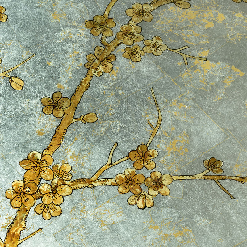 Chelsea House Hand Painted Cherry Blossom Design Cocktail Table