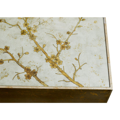 Chelsea House Hand Painted Cherry Blossom Design Cocktail Table