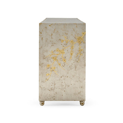 Chelsea House Hand Painted Cherry Blossom Design Console Table
