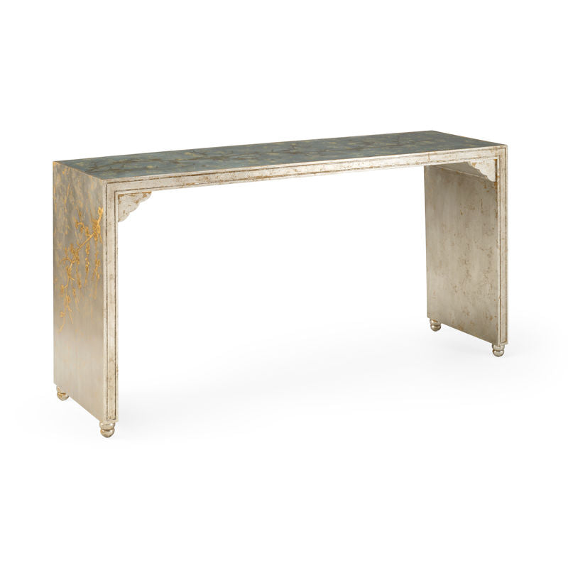 Chelsea House Hand Painted Cherry Blossom Design Console Table