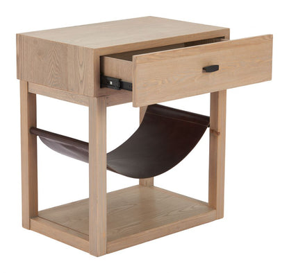 Zuo Modern Haram One Drawer Wooden Side Table