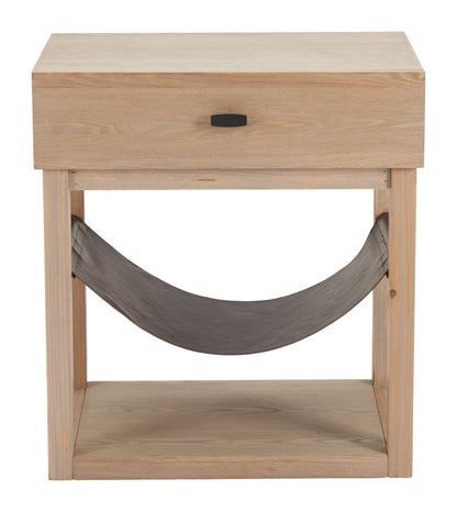 Zuo Modern Haram One Drawer Wooden Side Table
