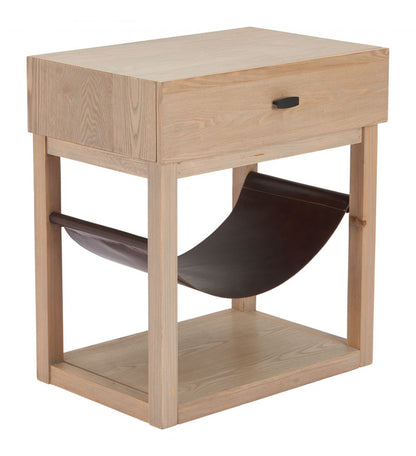 Zuo Modern Haram One Drawer Wooden Side Table
