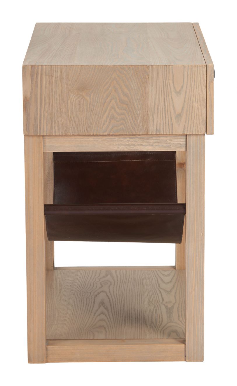 Zuo Modern Haram One Drawer Wooden Side Table
