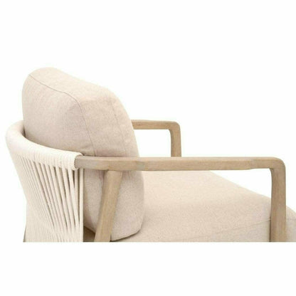 Harbor Club Chair Flax Linen White Rope Smoke Gray Oak Club Chairs Sideboards and Things By Essentials For Living