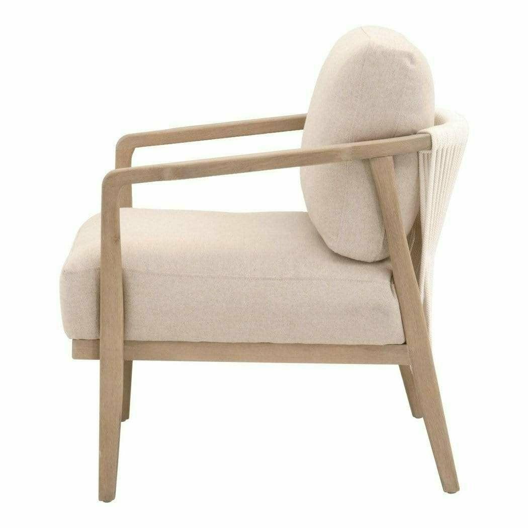 Harbor Club Chair Flax Linen White Rope Smoke Gray Oak Club Chairs Sideboards and Things By Essentials For Living