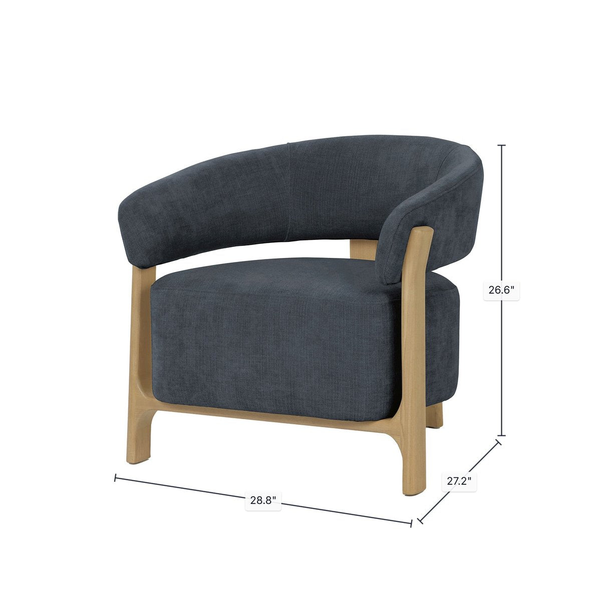 LH Home Harlow Fabric Club Chair