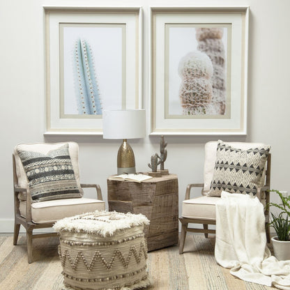 Mercana Harman Off-White Fabric Accent Chair