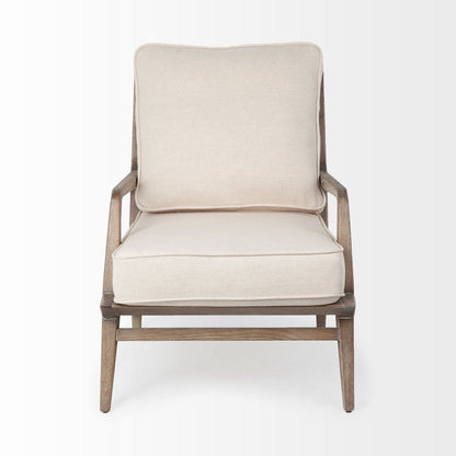 Mercana Harman Off-White Fabric Accent Chair