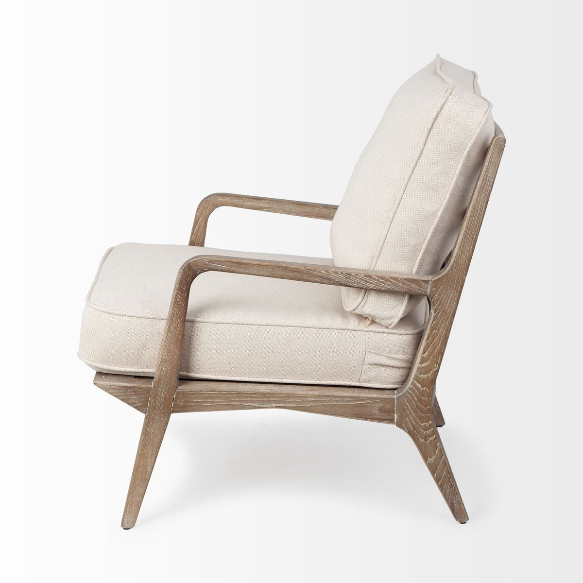 Mercana Harman Off-White Fabric Accent Chair
