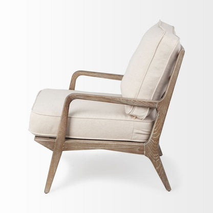 Mercana Harman Off-White Fabric Accent Chair