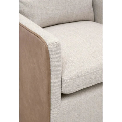 Harmony Two Tone Dining Arm Chair Casters - LOOMLAN - Essentials For Living - Dining Chairs