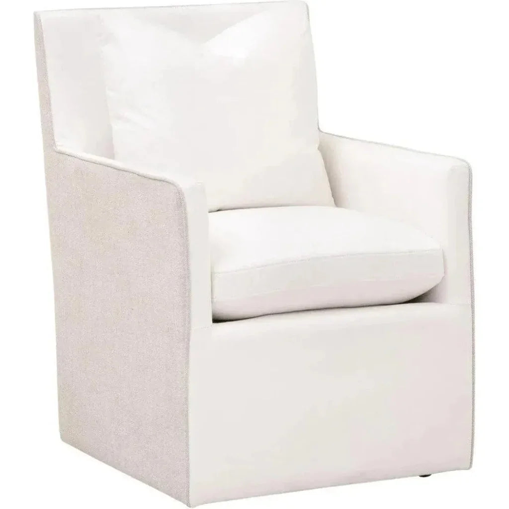 Harmony Two Tone Dining Arm Chair Casters - LOOMLAN - Essentials For Living - Dining Chairs