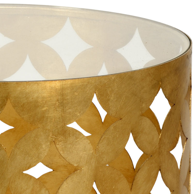 Chelsea House Harper Bunching Metalic Gold Framed Side Table
