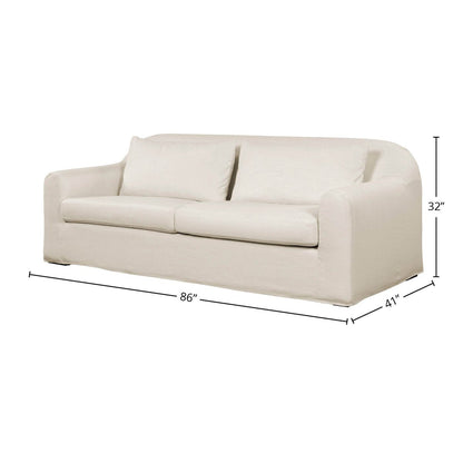 LH Home Harper Fabric Slipcover Sofa
