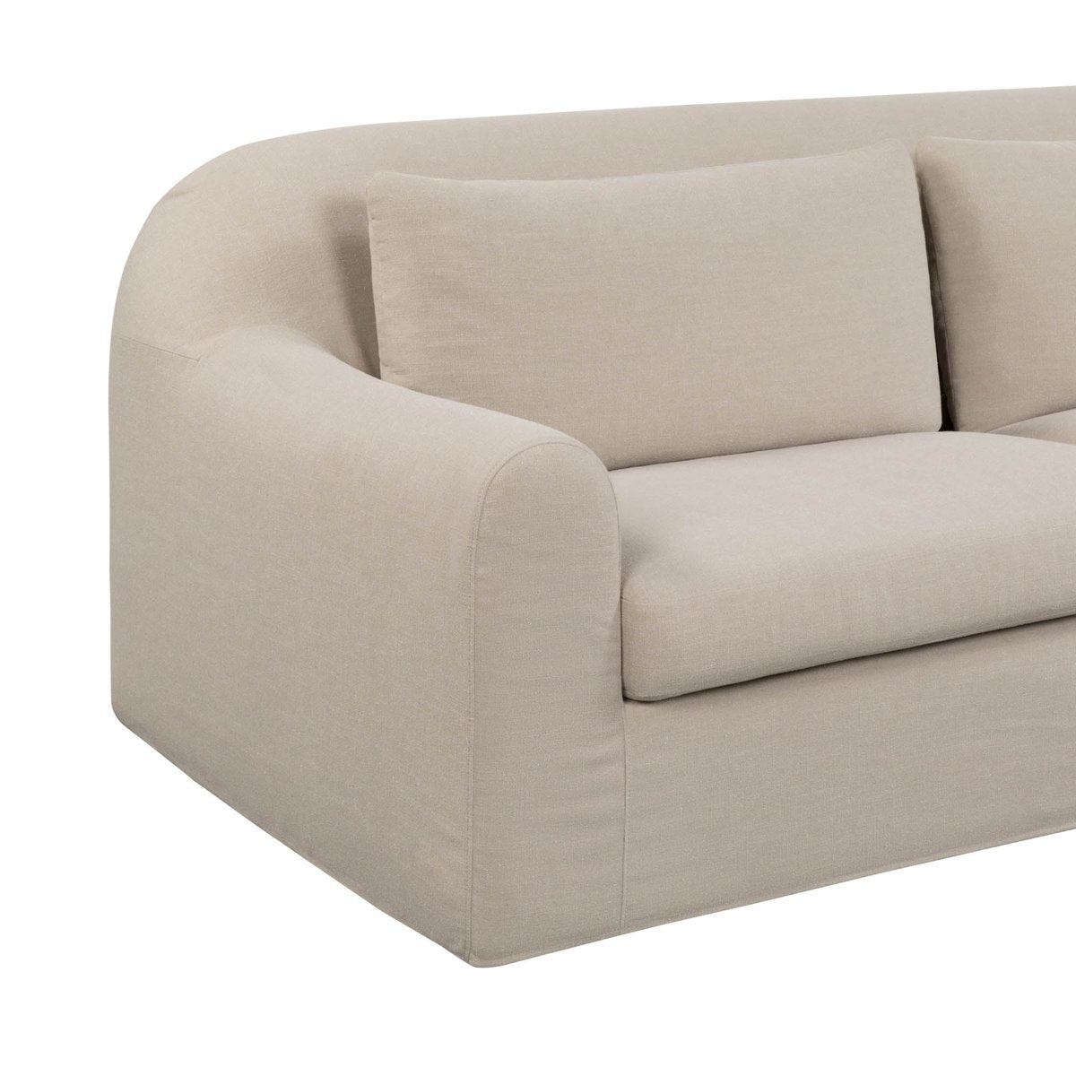 LH Home Harper Fabric Slipcover Sofa