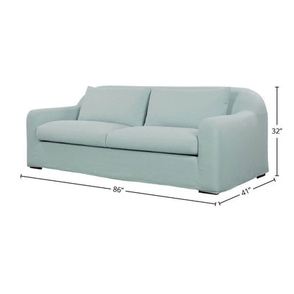 LH Home Harper Fabric Slipcover Sofa