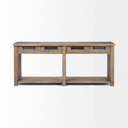Mercana Harrelson Four Drawers Wooden Console Table