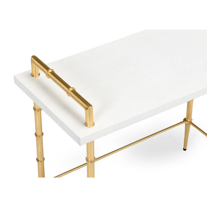 Harris White Wooden Top Drinks Table-Side Tables-Chelsea House-LOOMLAN