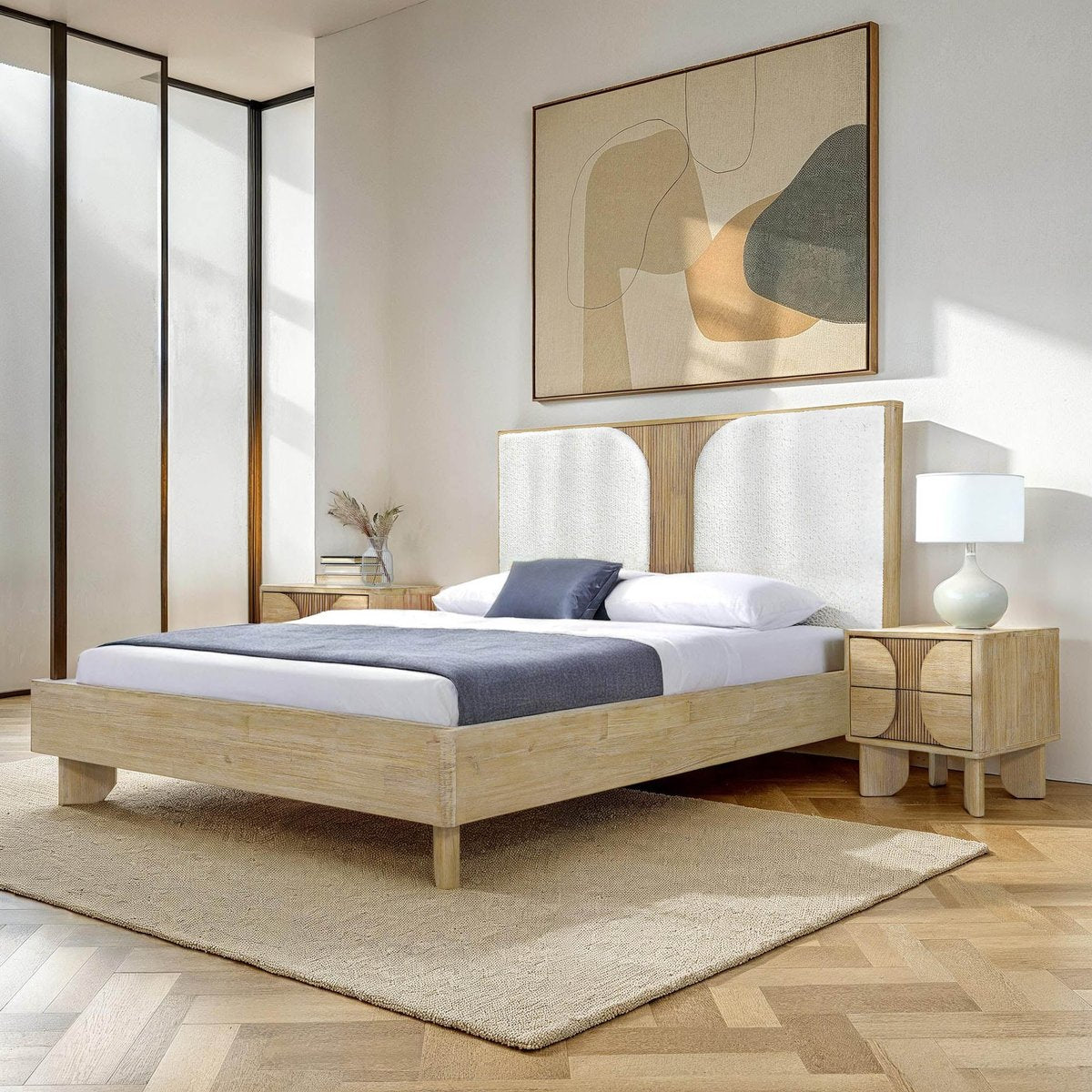 LH Home Haru Solid Wood Frame Bed