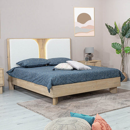 LH Home Haru Solid Wood Frame Bed