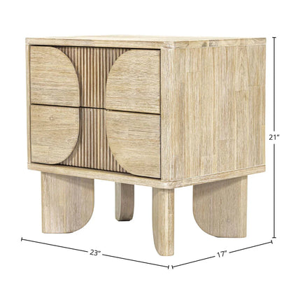 Haru Elegant Designed Wooden Nightstand