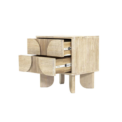 Haru Elegant Designed Wooden Nightstand