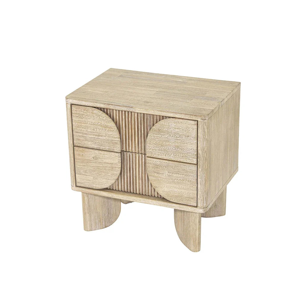 Haru Elegant Designed Wooden Nightstand