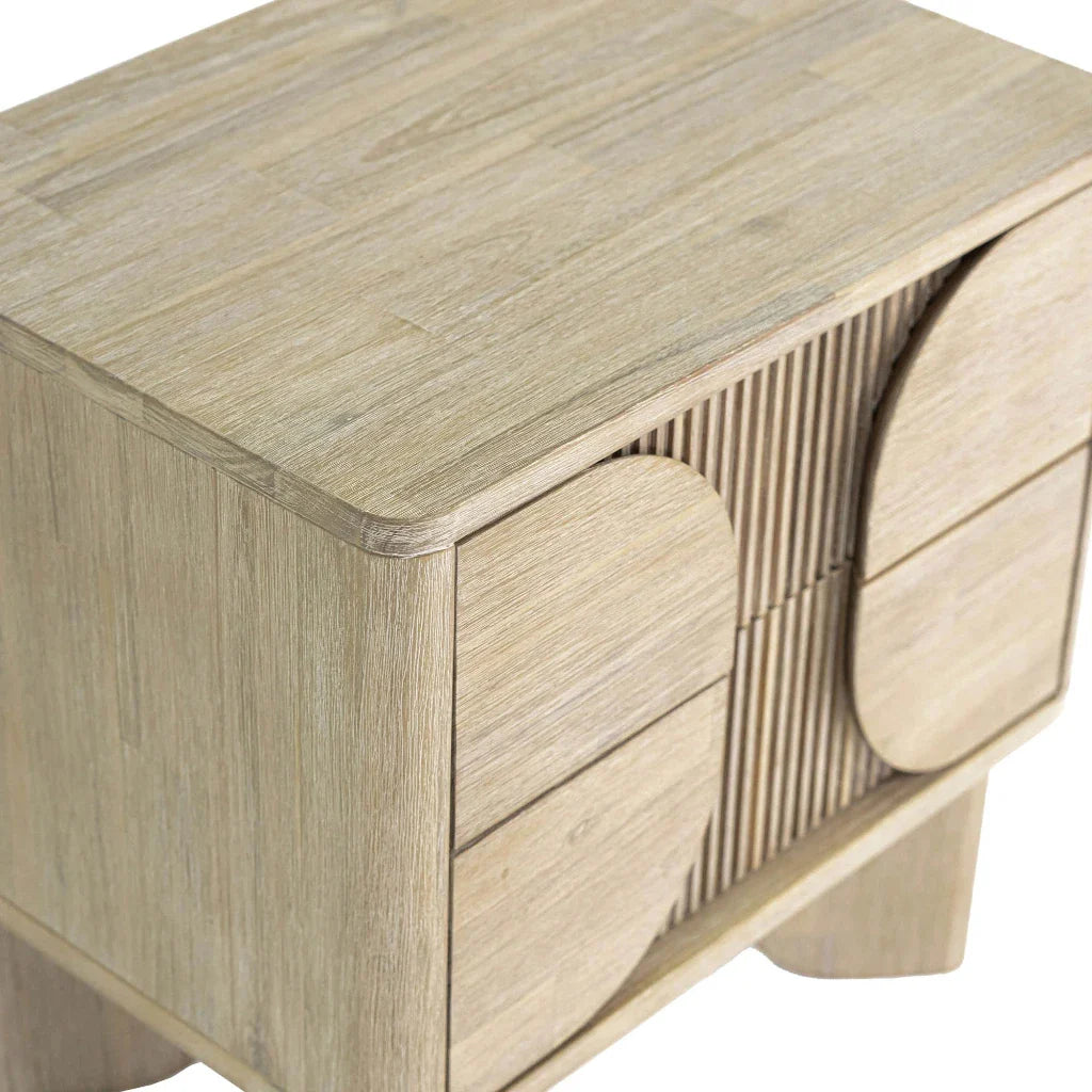 Haru Elegant Designed Wooden Nightstand