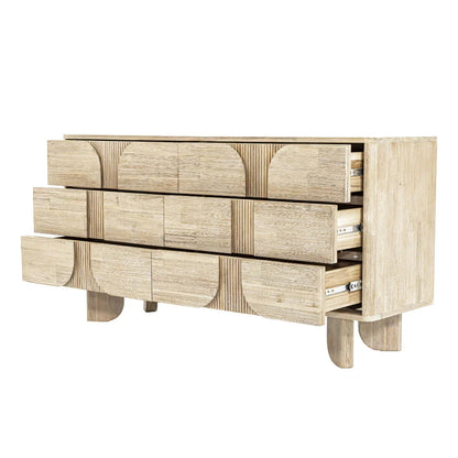 Haru Modern Designed Wooden 6 Drawer Dresser