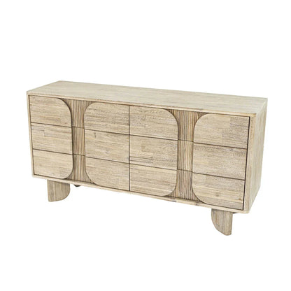 Haru Modern Designed Wooden 6 Drawer Dresser