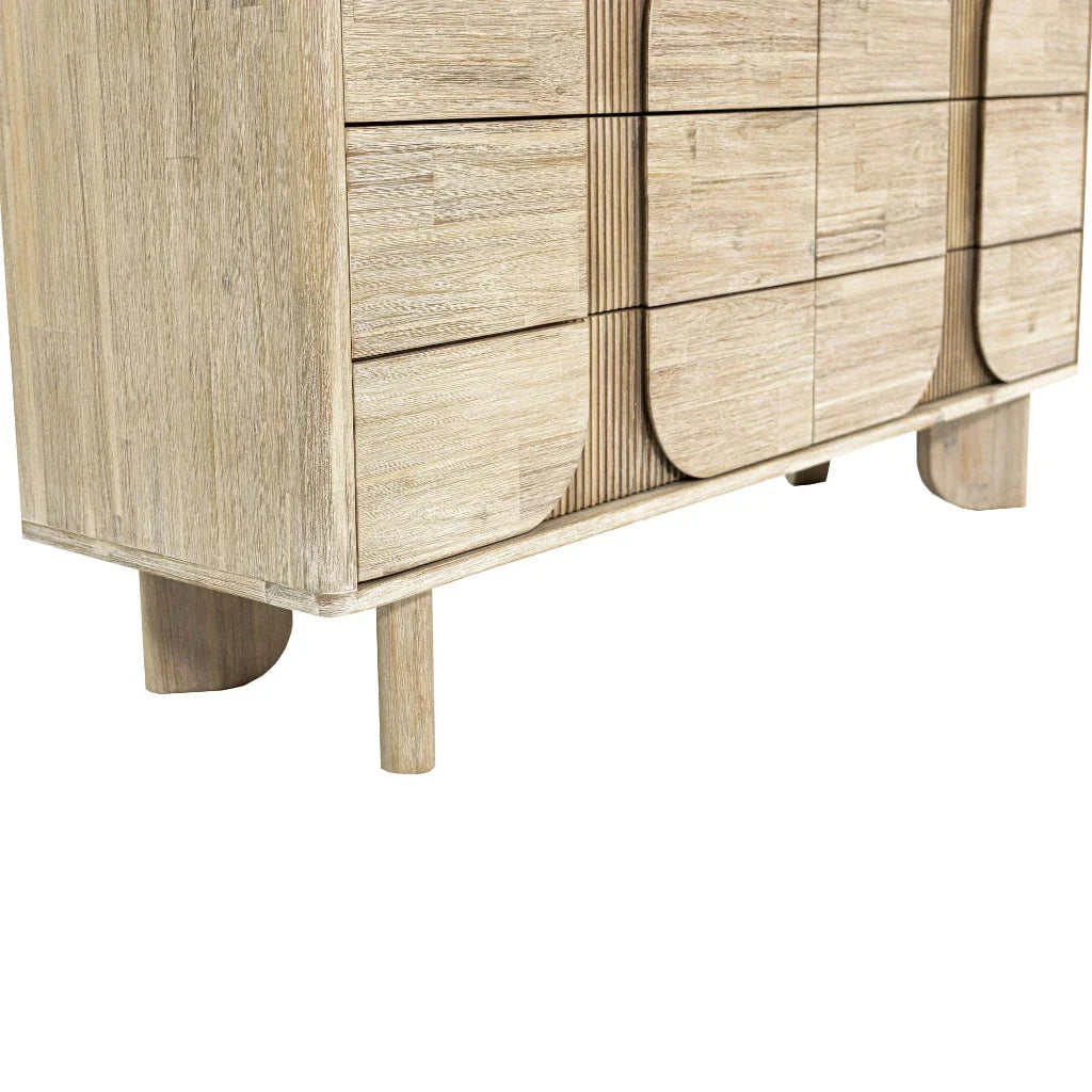 Haru Modern Designed Wooden 6 Drawer Dresser