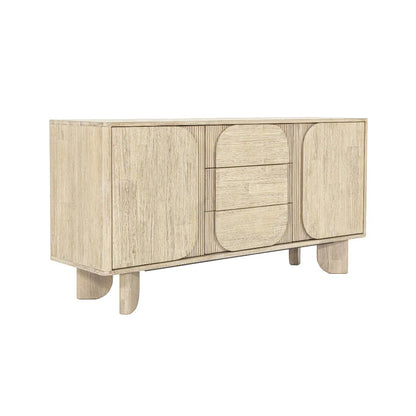 Haru Wooden 5 Center Drawer Sideboard