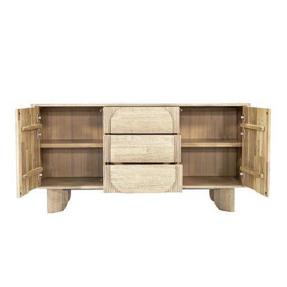 Haru Wooden 5 Center Drawer Sideboard