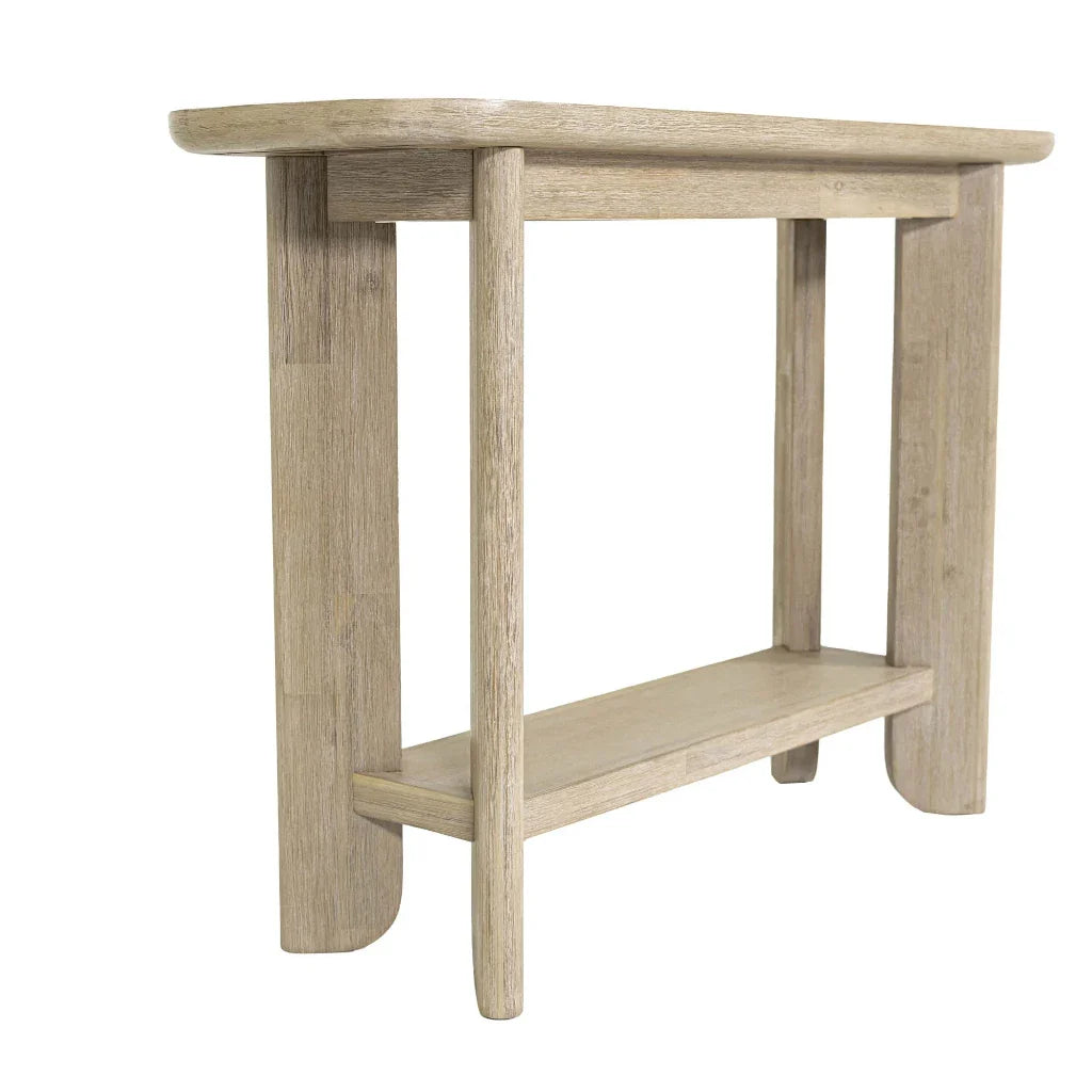LH Home Haru Wooden Oval Console Table