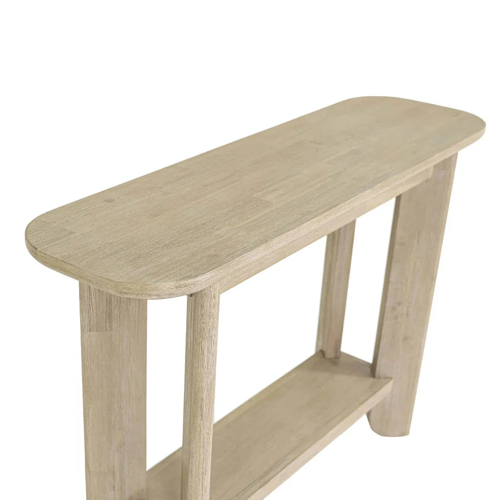 LH Home Haru Wooden Oval Console Table
