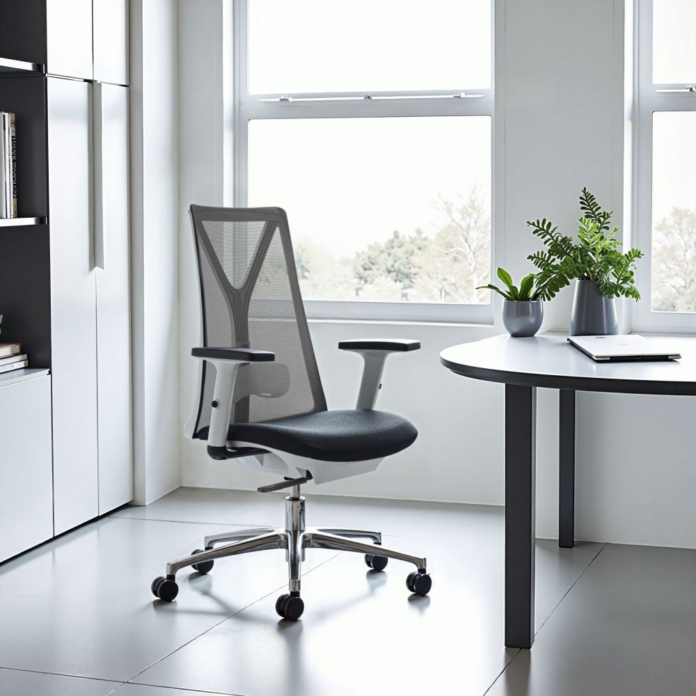 Zuo Modern Hasso Black Mesh Fabric Office Chair
