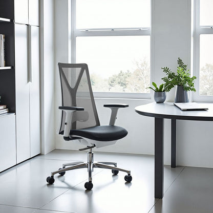 Zuo Modern Hasso Black Mesh Fabric Office Chair