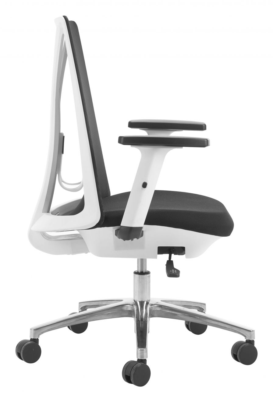 Zuo Modern Hasso Black Mesh Fabric Office Chair