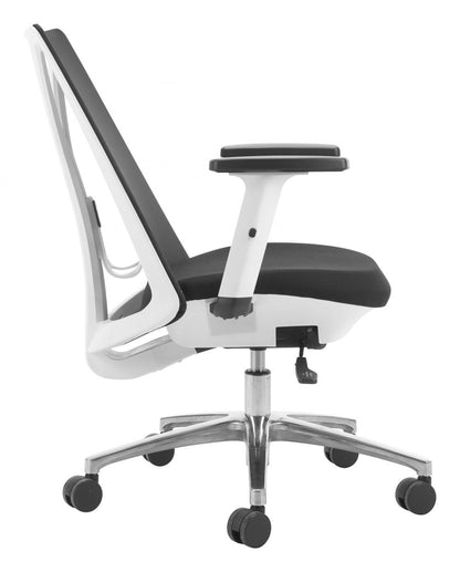 Zuo Modern Hasso Black Mesh Fabric Office Chair