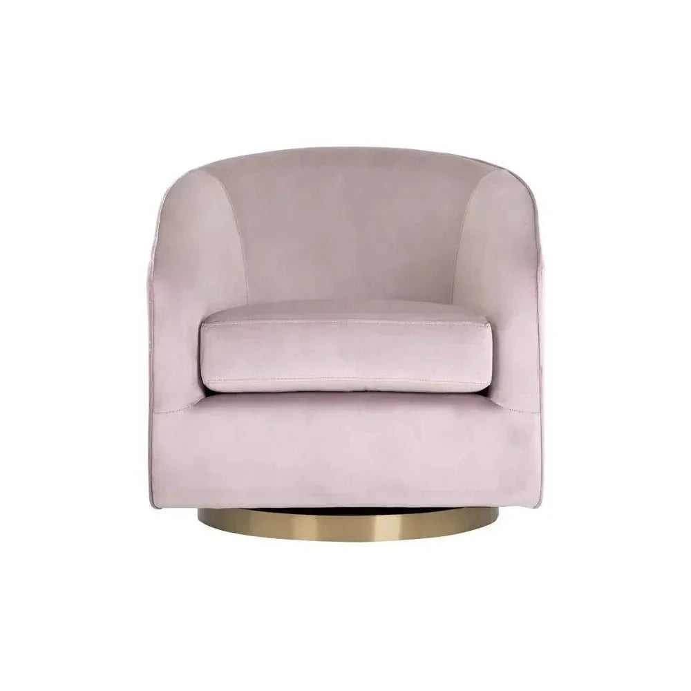 Hazel Fabric Swivel Lounge Chair - LOOMLAN - SUNPAN - Club Chairs