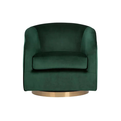 Hazel Fabric Swivel Lounge Chair - LOOMLAN - SUNPAN - Club Chairs