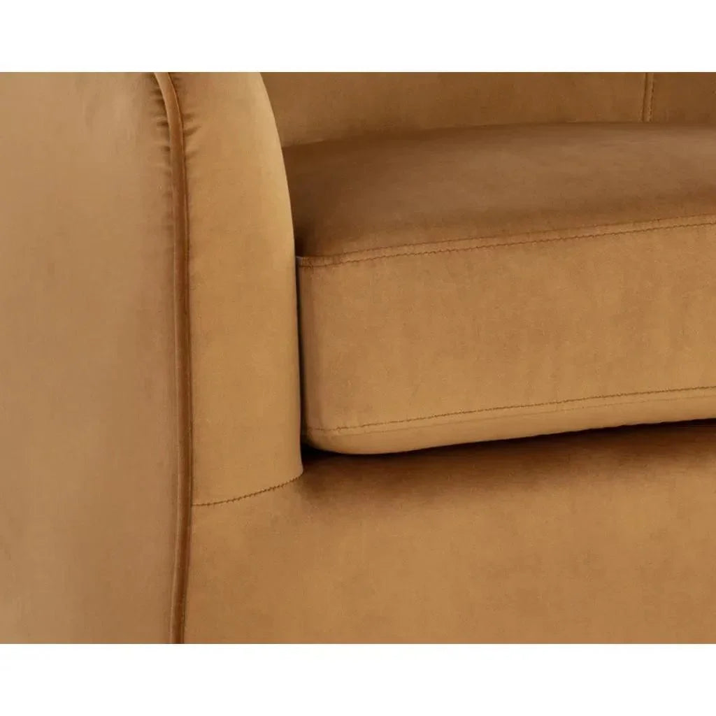Hazel Fabric Swivel Lounge Chair - LOOMLAN - SUNPAN - Club Chairs