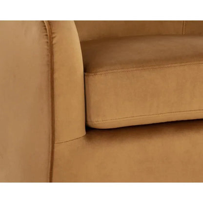 Hazel Fabric Swivel Lounge Chair - LOOMLAN - SUNPAN - Club Chairs
