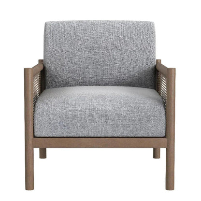 Bassett Mirror Hedges Wood Brown Accent Arm Chair