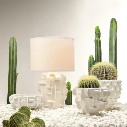 Helios Ceramic Beautiful Table Lamp - LOOMLAN - Jamie Young - Table Lamps