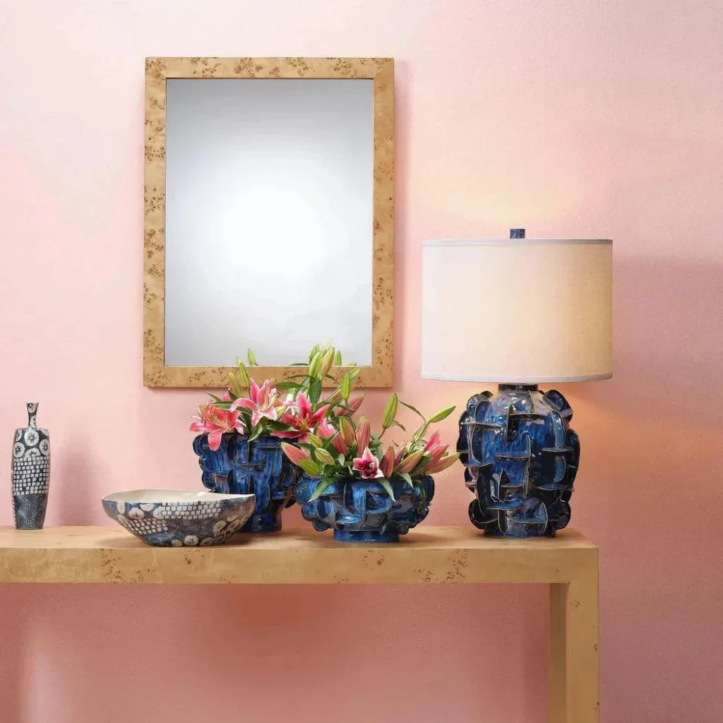 Helios Ceramic Beautiful Table Lamp - LOOMLAN - Jamie Young - Table Lamps