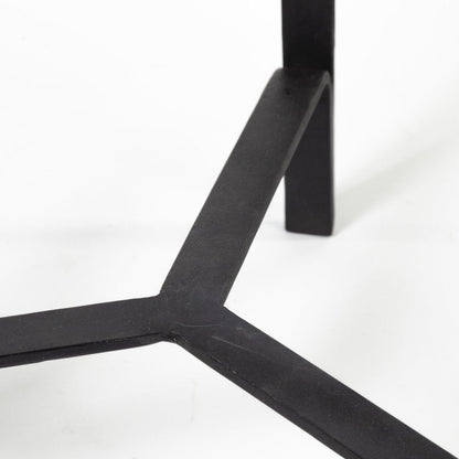 Mercana Helios Wood Top Nesting End Table 2PC
