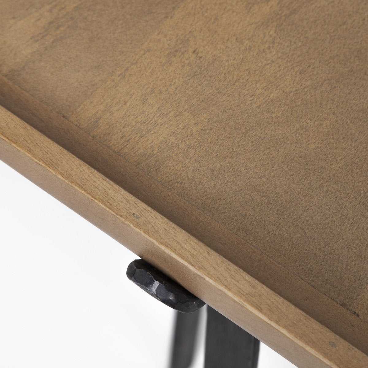 Mercana Helios Wood Top Rectangular Console Table
