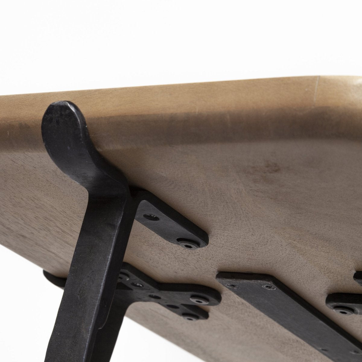 Mercana Helios Wood Top Rectangular Console Table